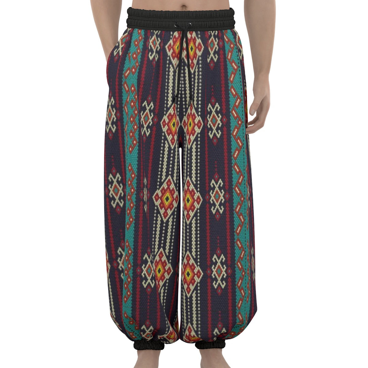 Bedouin Arabian Print Unisex Lantern Dabkeh Pants