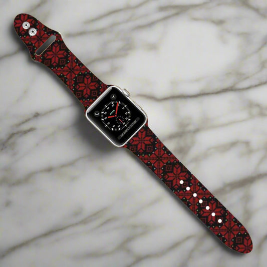 Watch Band for Apple Watch,  Palestinian Tatreez print