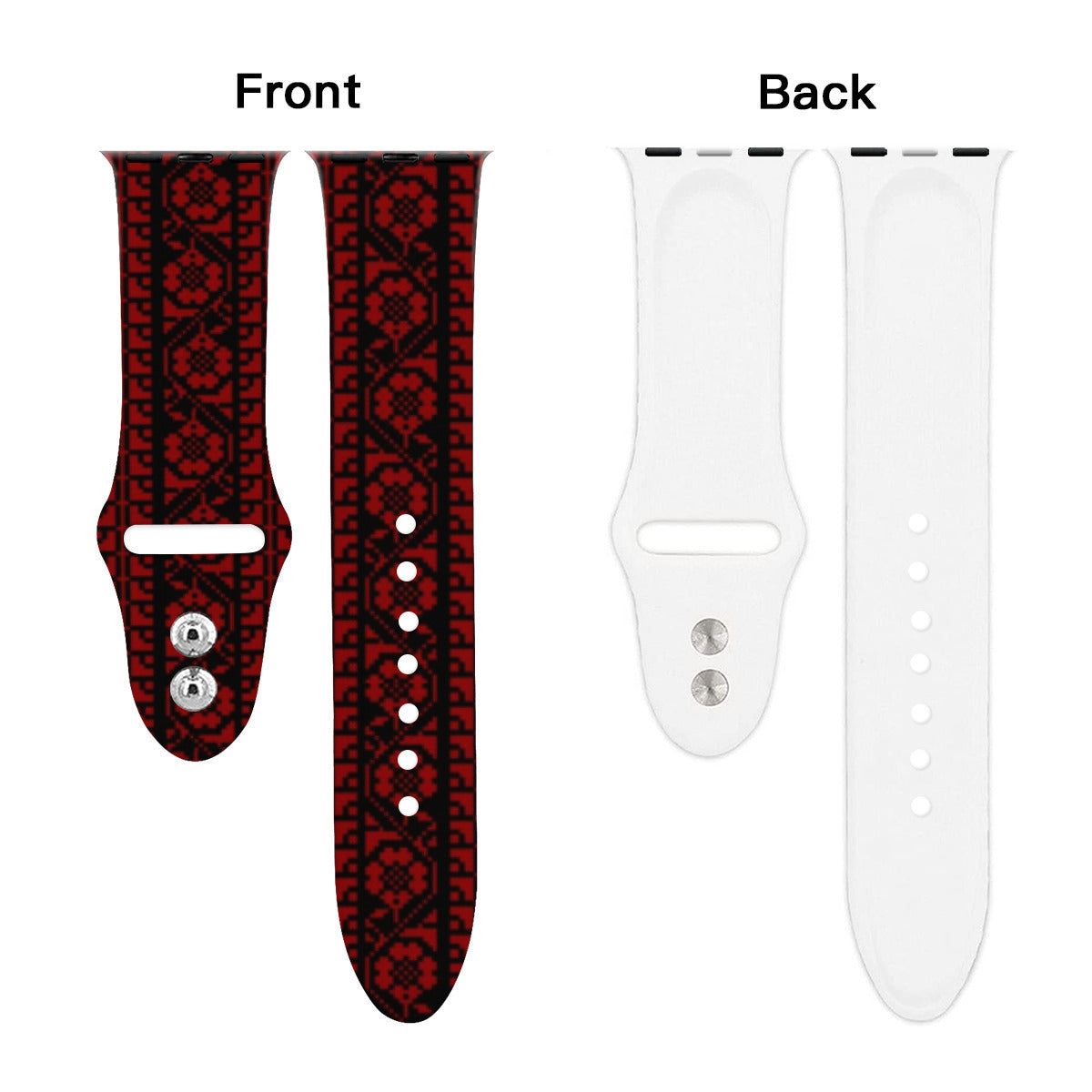 Watch Band for Apple Watch, Palestinian Tatreez print