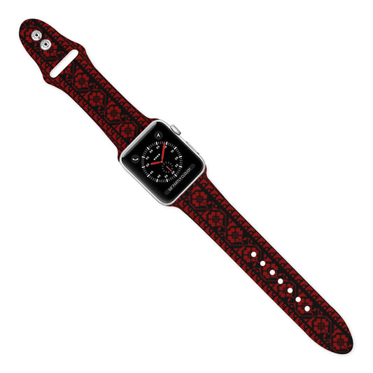 Watch Band for Apple Watch, Palestinian Tatreez print